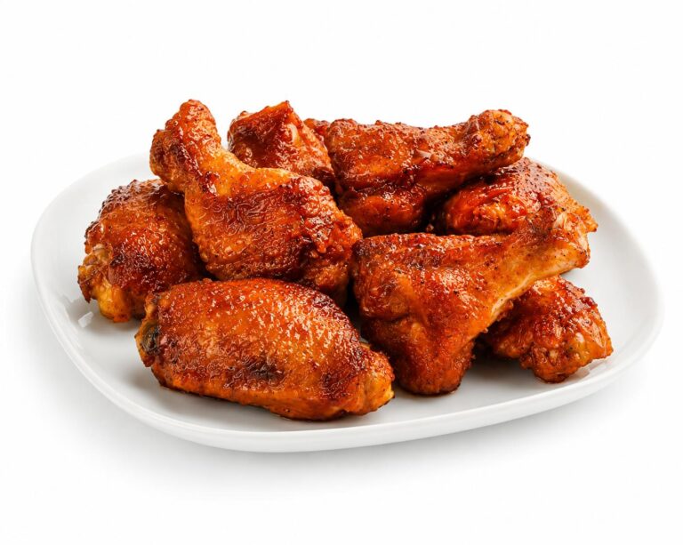 Alitas de pollo maceradas con receta barbacoa, producto congelado para hostelería de BR Food Solution